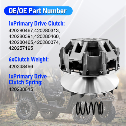 Primary Drive Clutch w/Spring Weight Compatible With Can-Am Commander 1000 2011-2017
