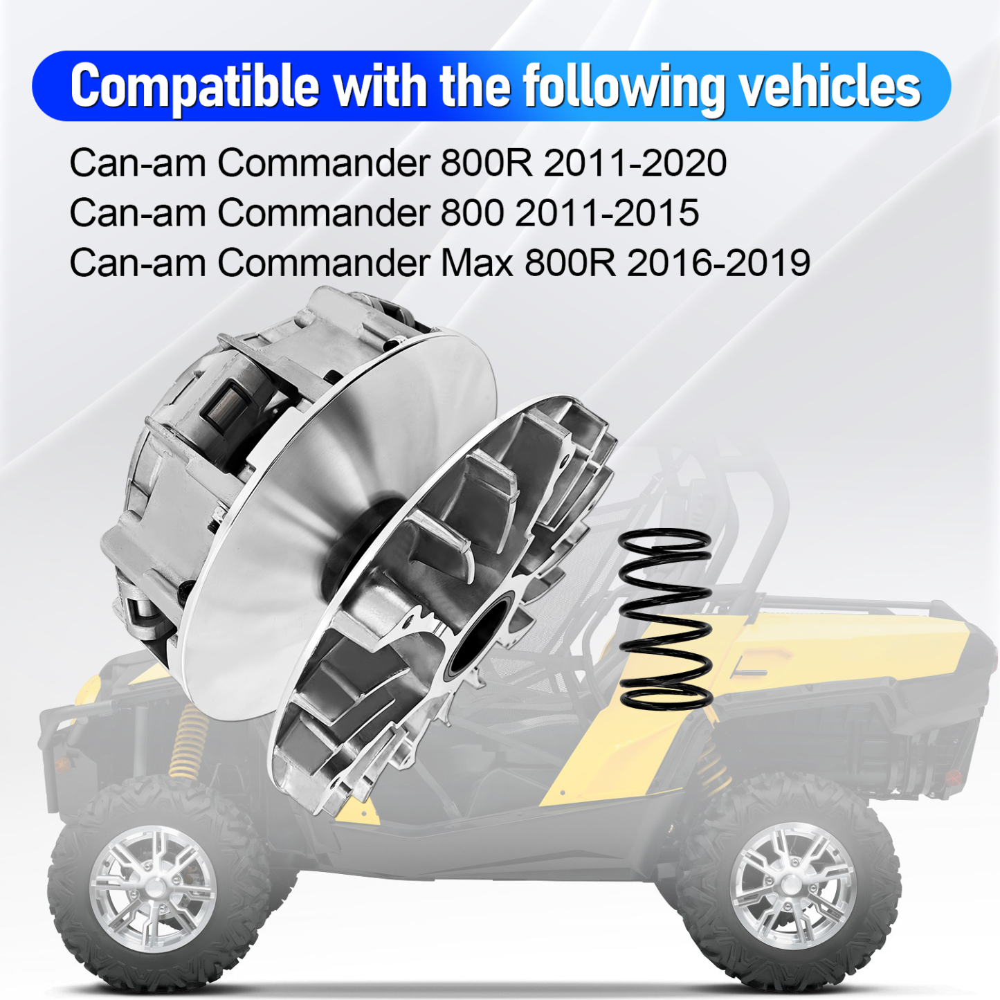 Primary Drive Clutch w/Spring Weight Compatible With Can-Am Commander 1000 2011-2017