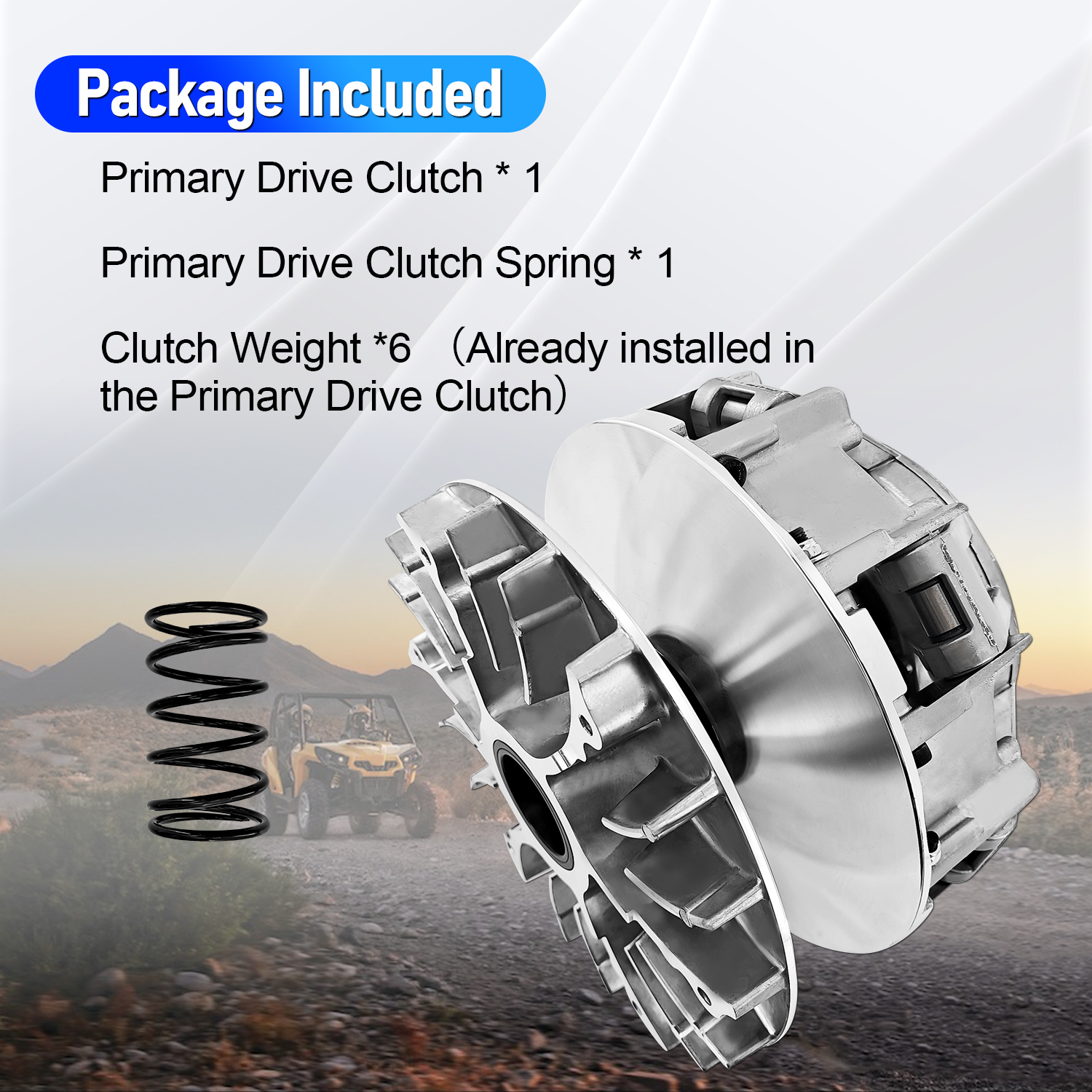 Primary Drive Clutch w/Spring Weight Compatible With Can-Am Commander 1000 2011-2017
