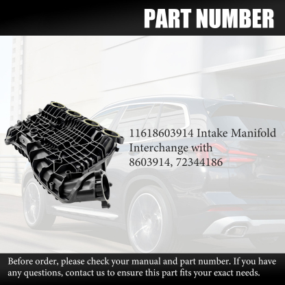 Intake Manifold Suction Bridge for BMW F22 F30 F32 F33 F36 G01 G02 G30 230i 320i 330i 430i 530i 540i 330e 530e X3 X4