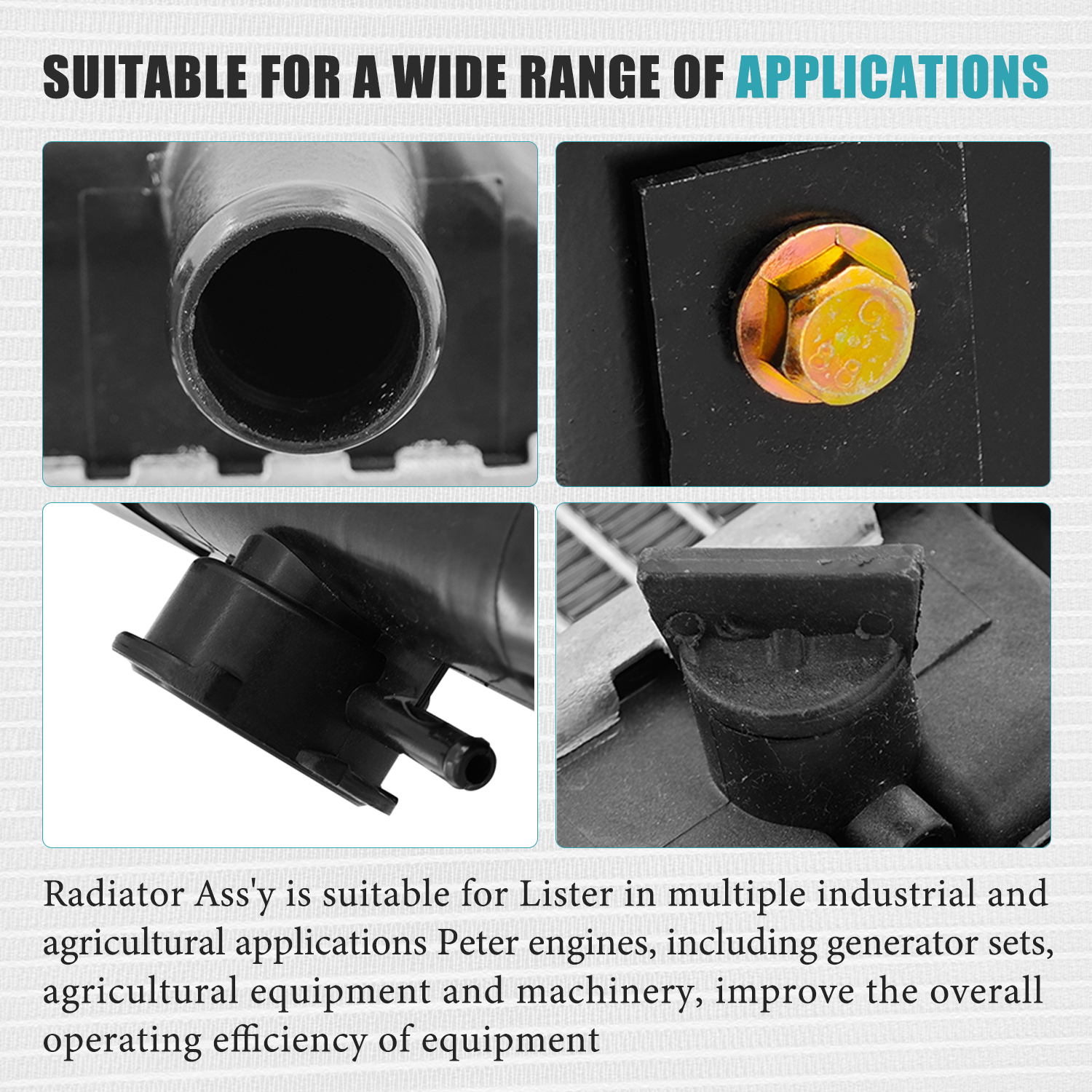 Water Cooling Radiator for LPW LPW2 LPW3 LPW4 LPWS LPWS4 LPWT LPA DN2M DN3M Engines