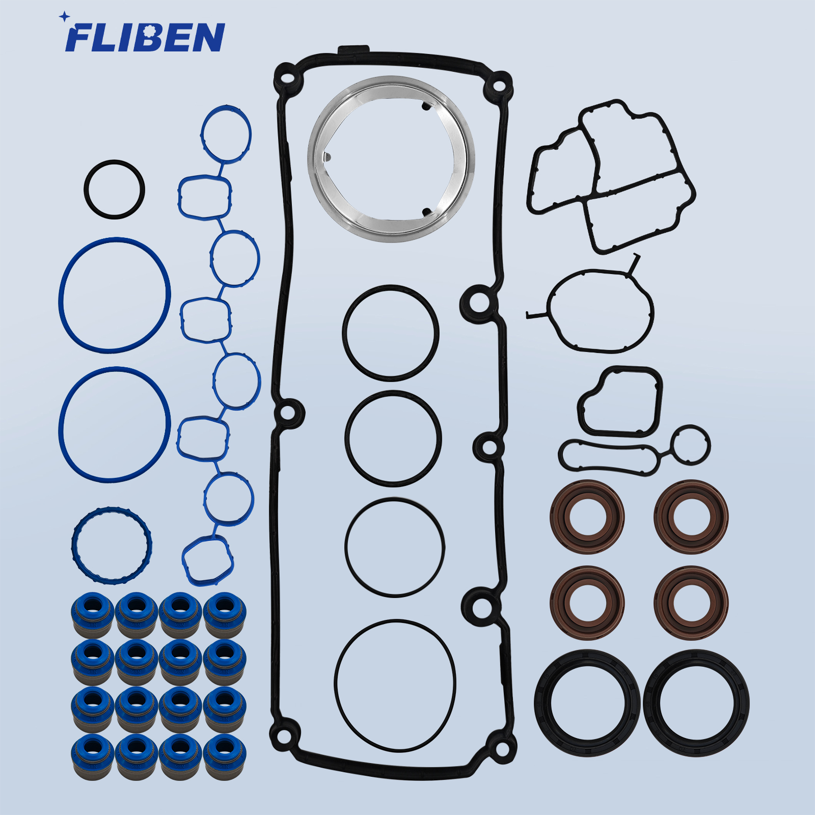 2.0TDI Engine Rebuild Gaskets Piston Bearing Timing Kit for For VW Amarok Jetta Audi A4 A5 A6 Q5 2.0