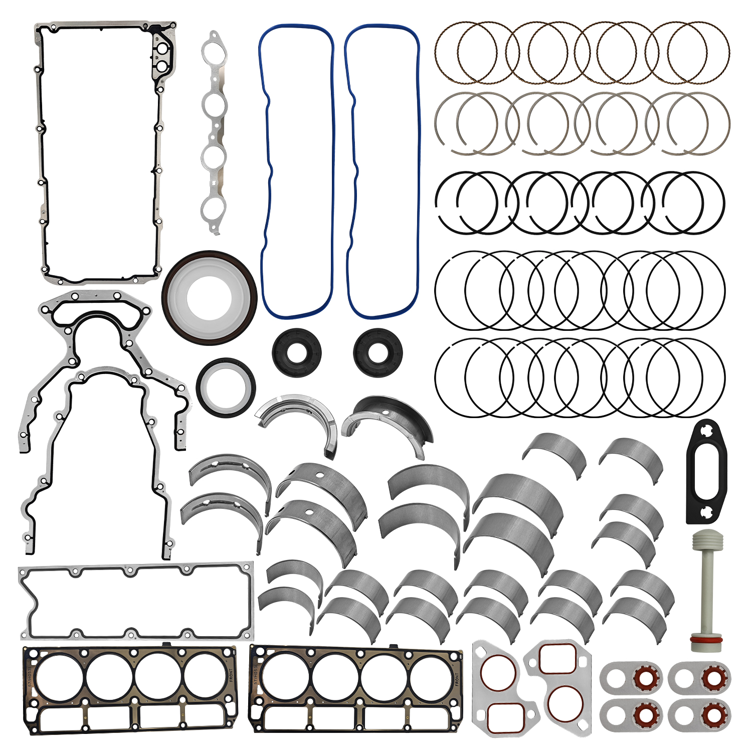 Engine Rebuild Re-Ring Bearings Kit for GM Chevy GMC Gen III 1999-2017 4.8L 5.3L 6.0L