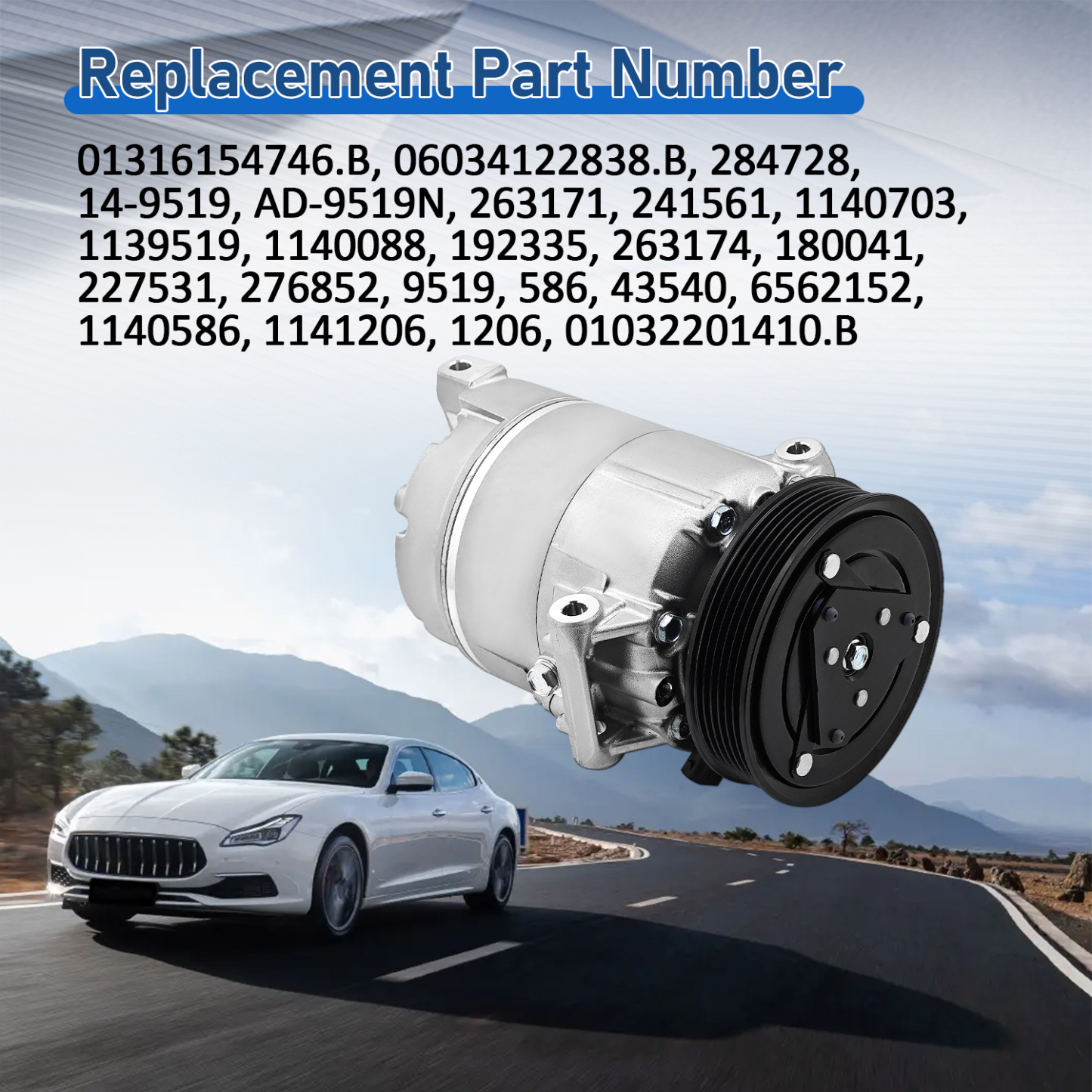 AC Compressor Pump For Maserati Quattroporte GranTurismo