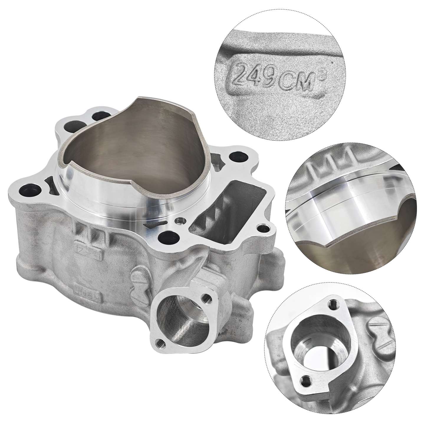 78mm Cylinder Piston Top End Rebuild Kit Fits for Honda CRF250R 2004-2009 CRF250X 2004-2017 4-Stroke 12100-KRN-670