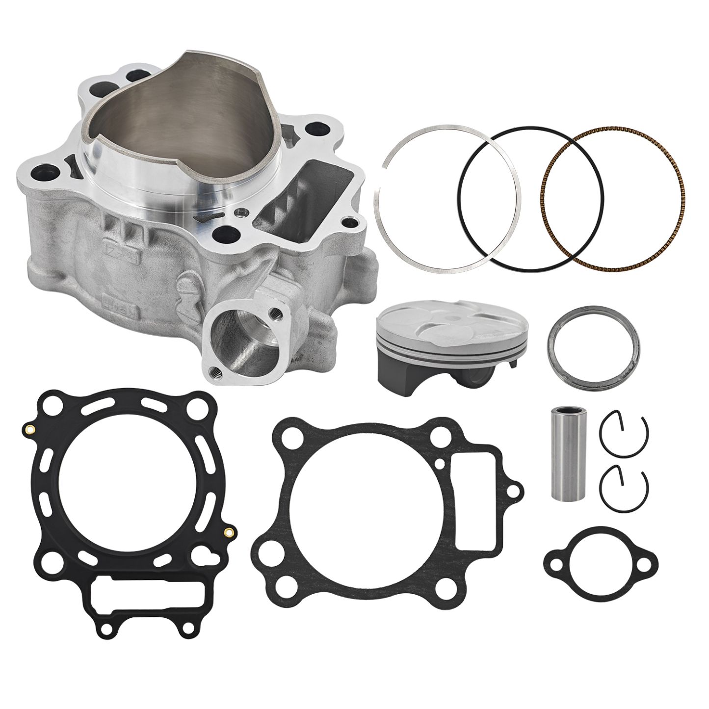 78mm Cylinder Piston Top End Rebuild Kit Fits for Honda CRF250R 2004-2009 CRF250X 2004-2017 4-Stroke 12100-KRN-670