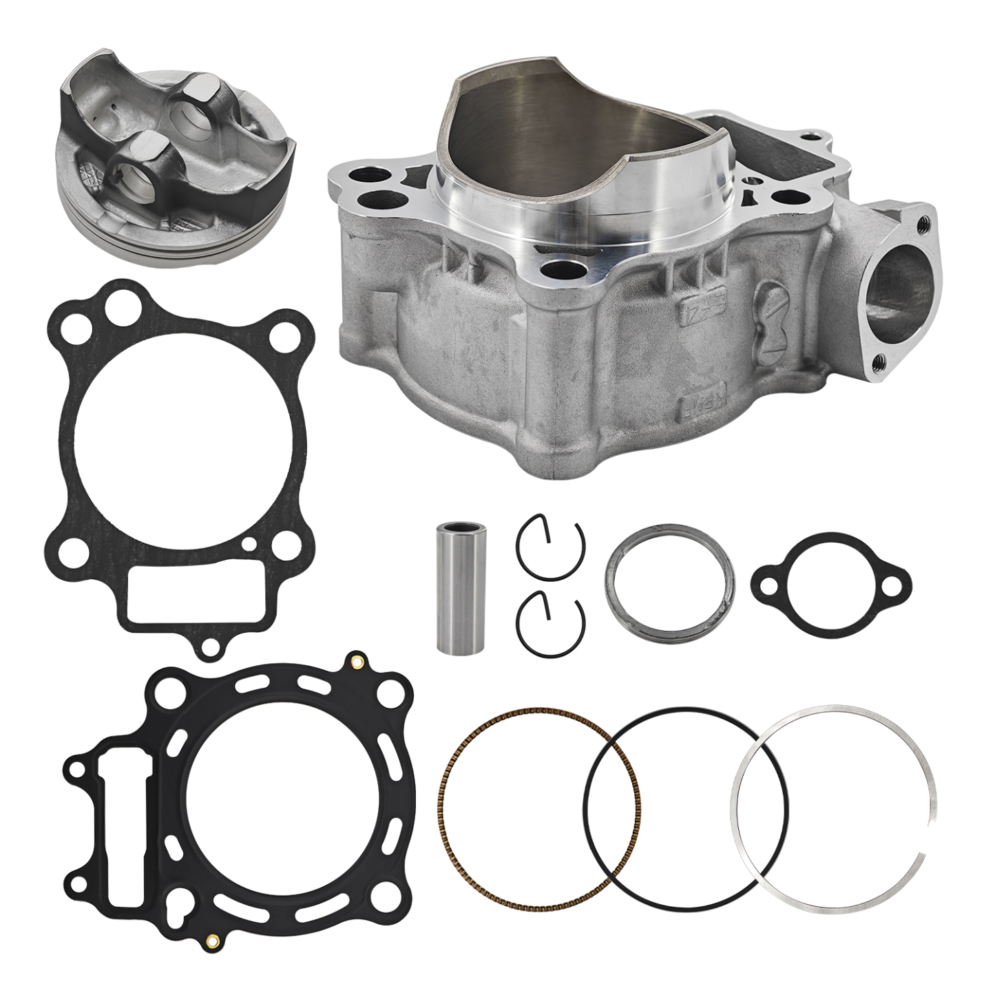 78mm Cylinder Piston Top End Rebuild Kit Fits for Honda CRF250R 2004-2009 CRF250X 2004-2017 4-Stroke 12100-KRN-670