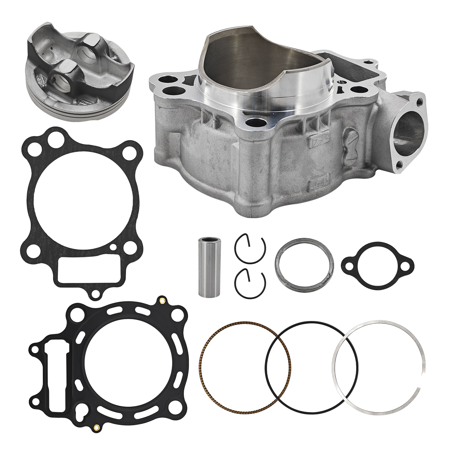 78mm Cylinder Piston Top End Rebuild Kit Fits for Honda CRF250R 2004-2009 CRF250X 2004-2017 4-Stroke 12100-KRN-670