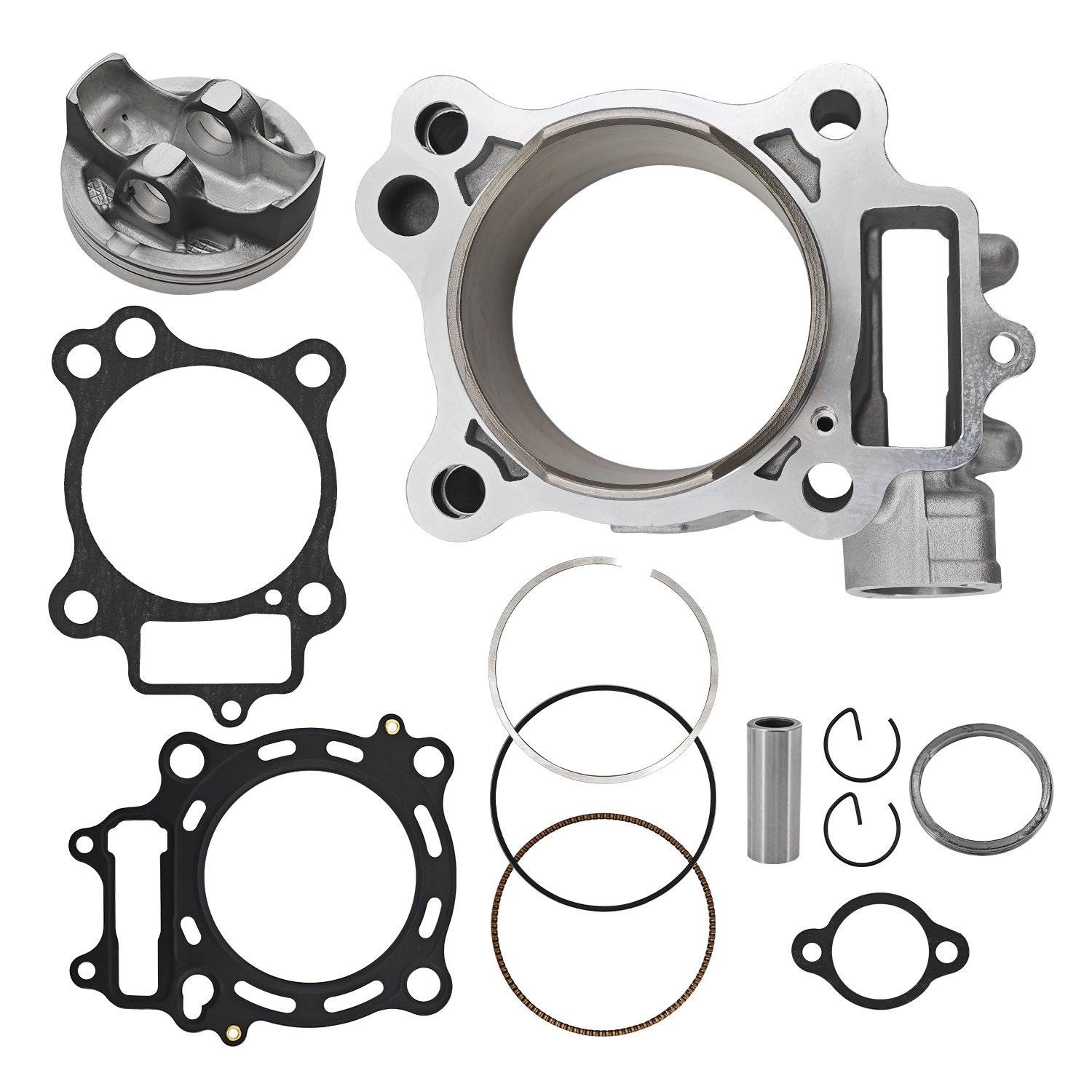 78mm Cylinder Piston Top End Rebuild Kit Fits for Honda CRF250R 2004-2009 CRF250X 2004-2017 4-Stroke 12100-KRN-670