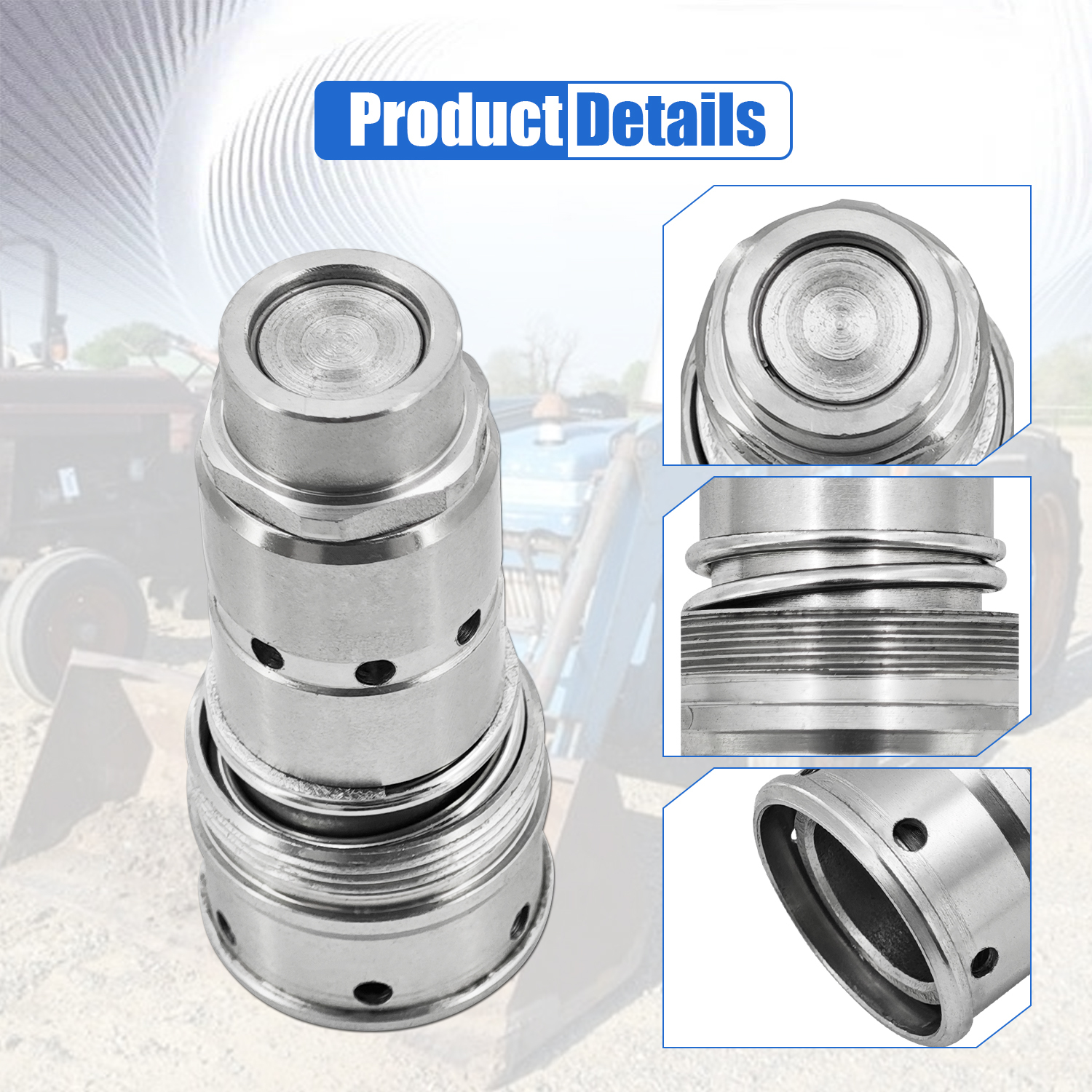 Quick Coupler Compatible with Ford/New Holland 230A 2310 234 2610 2810 545D 5610 5610S 5640 5900 