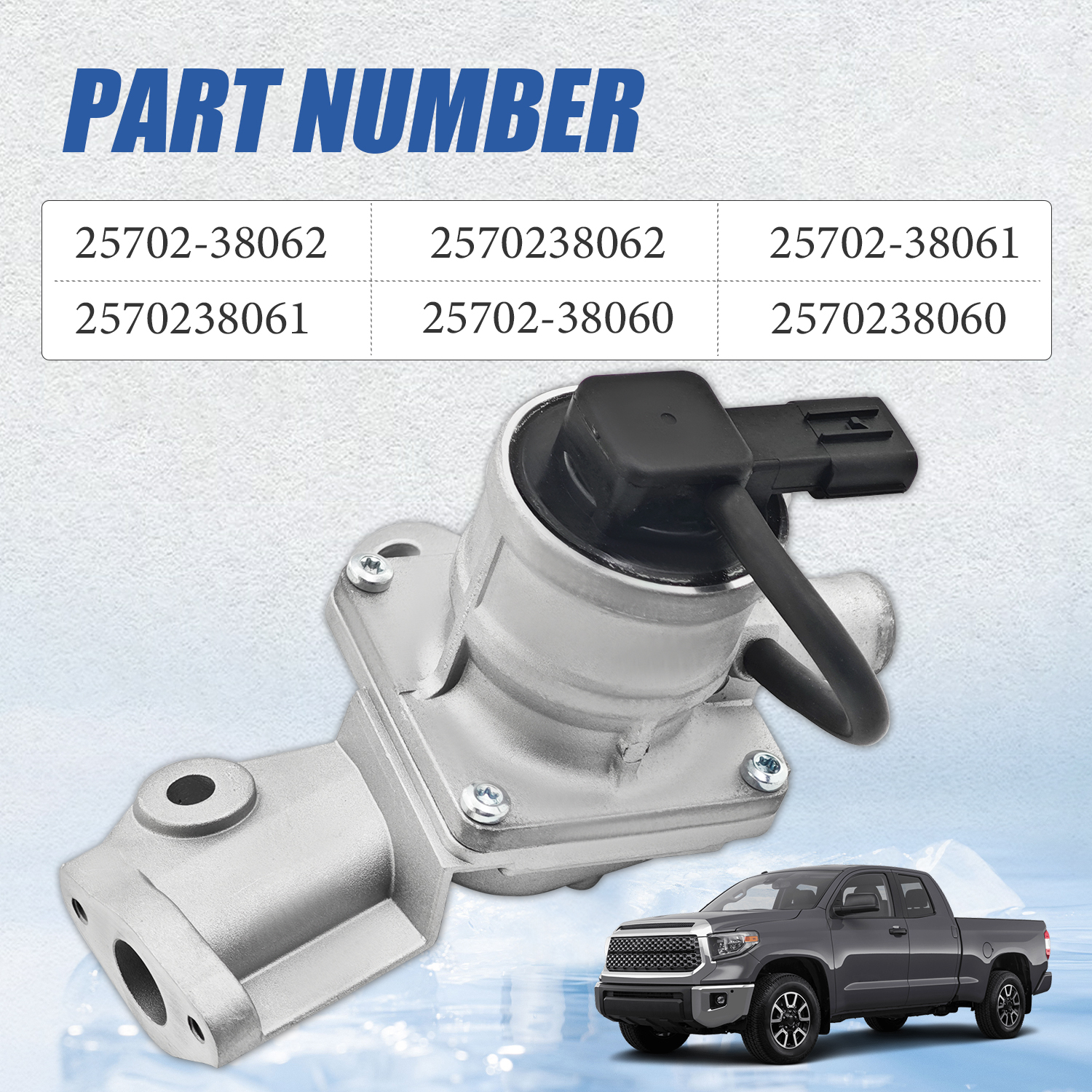 Left Emission Control Valve Fits 2014-2019 Toyota Tundra 4.6L For 2014-2021 Lexus GX460 4.6L V8 #25702-38062 