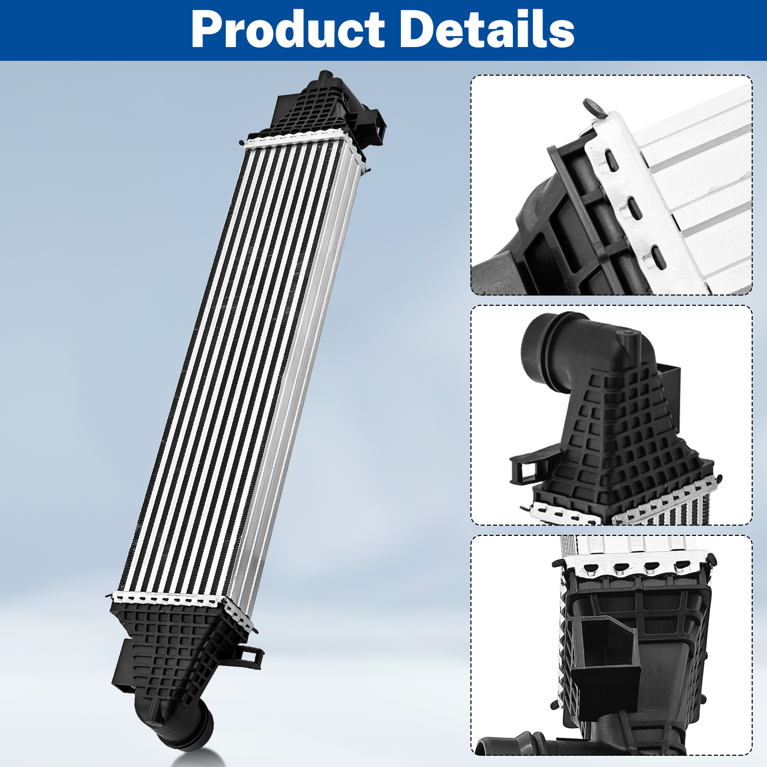 Turbo Intercooler Compatible with Ford Bronco Sport 2021-2023 L3 1.5L L4 2.0L