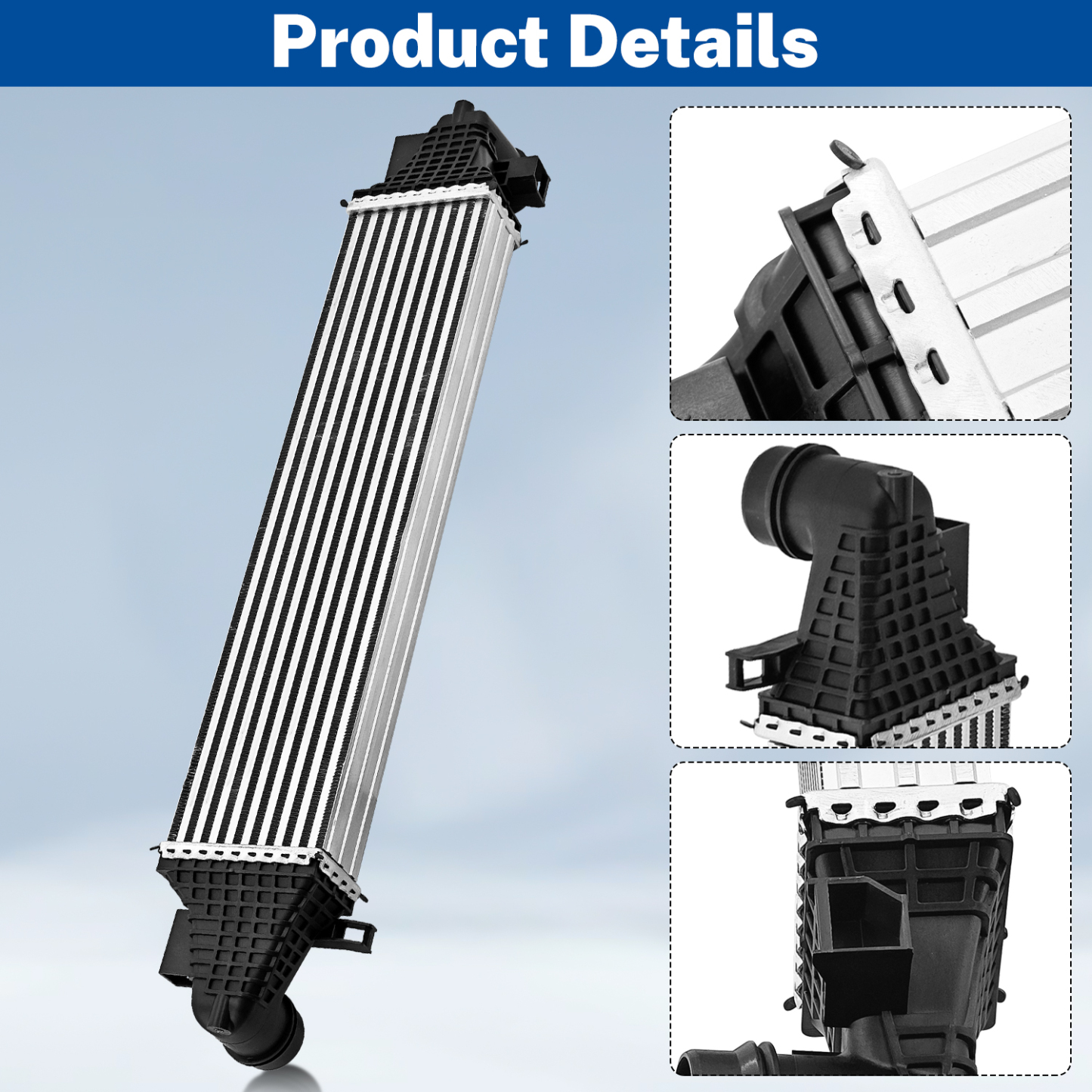 Turbo Intercooler Compatible with Ford Bronco Sport 2021-2023 L3 1.5L L4 2.0L