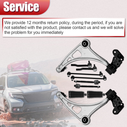 10PCS Front Lower Control Arms Kit for Acura MDX 2014-2021 Honda Pilot 2015-2021 #MS601230