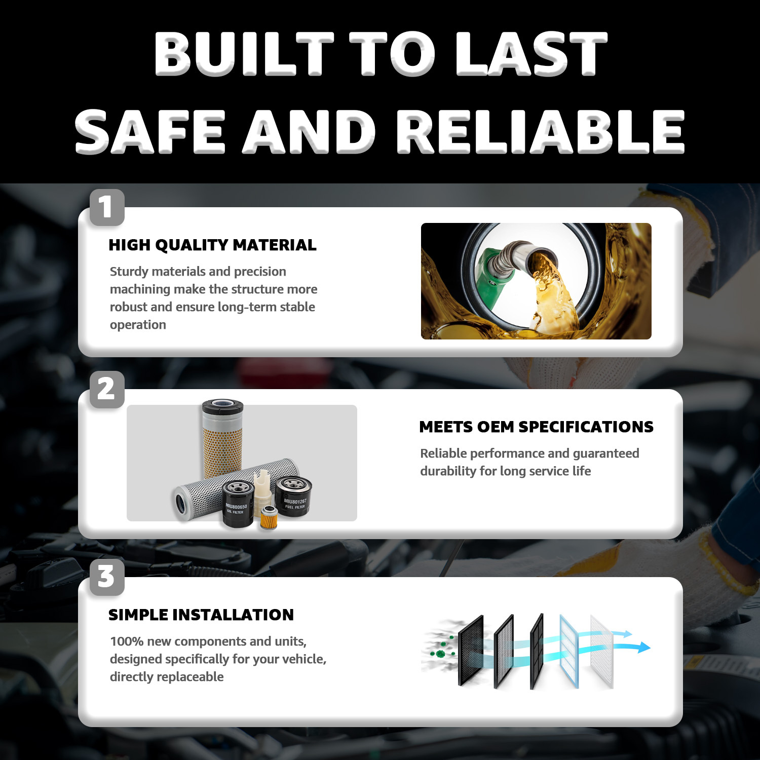  Filter Pak (30G/35G) Filter Pak for John Deere #AT534507,MIU800650, MIU801025, AT308568