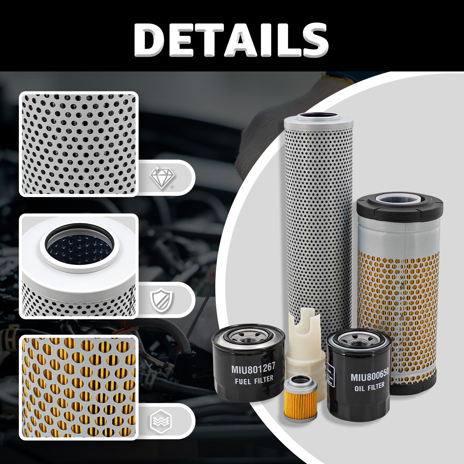  Filter Pak (30G/35G) Filter Pak for John Deere #AT534507,MIU800650, MIU801025, AT308568