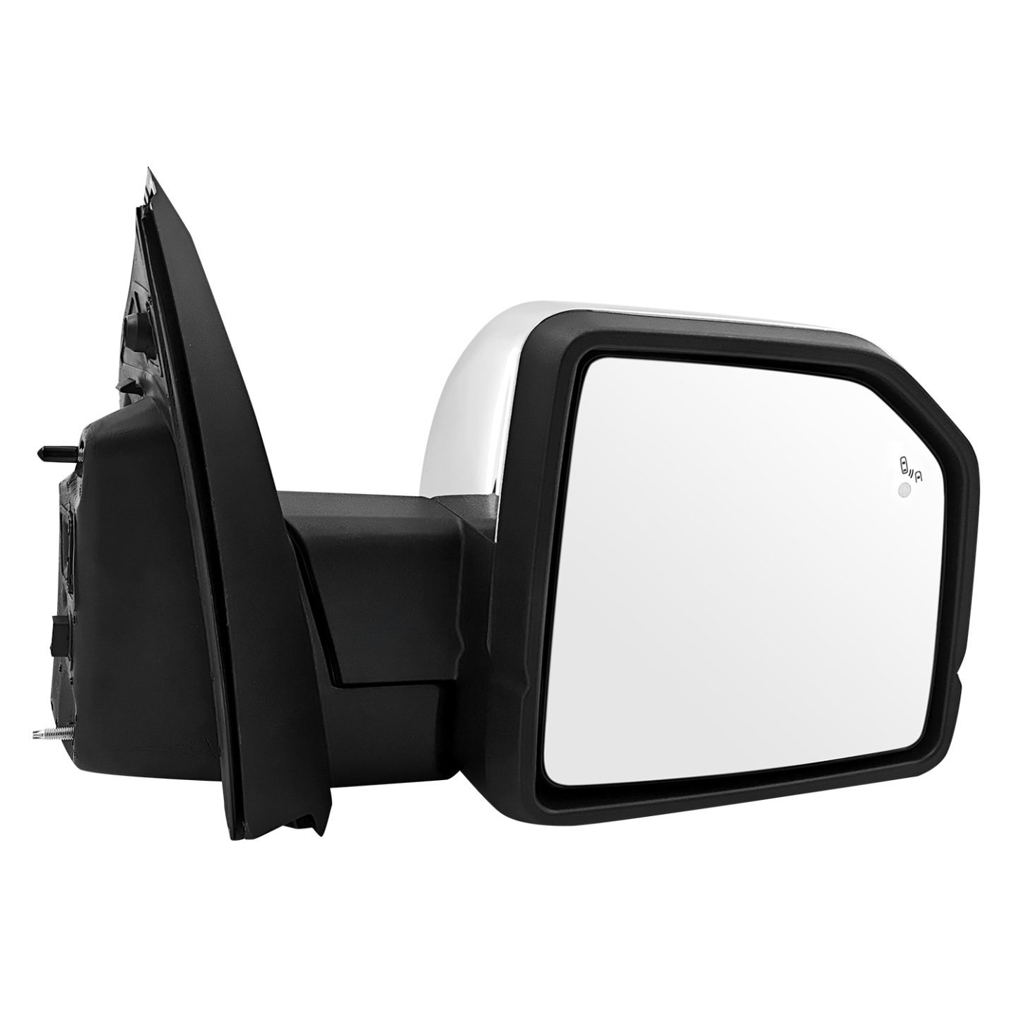 Right Side Power Mirror 16+4 Pin Chrome w/Memory for 2015-2018 Ford F-150 Heated/Folding/Turn Signal/Ground Light/Width Light/Blind Spot/Camera
