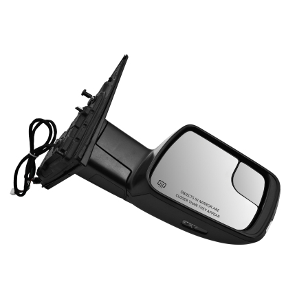 14 Pins Right Passenger Side Mirror for Ram 1500 2019-2024 | Heated Glass | Turn Signal Light | Puddle Light | Blind Spot Glass | Temp Sensor | Power Folding