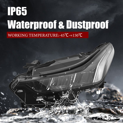 LED Headlight Assembly w/Bulbs for 2020-2024 Cadillac CT5 Chrome Housing -Left Driver Side 