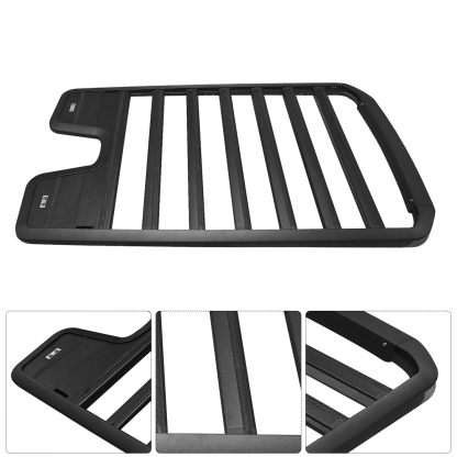 Roof Rack Platform Rooftop Cargo System Carrier Compatible with LR Defender 110 2020 2021 2022 2023 2024 2025(with T-Shaped Expansion Slot)