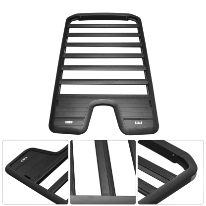 Roof Rack Platform Rooftop Cargo System Carrier Compatible with LR Defender 110 2020 2021 2022 2023 2024 2025(with T-Shaped Expansion Slot)