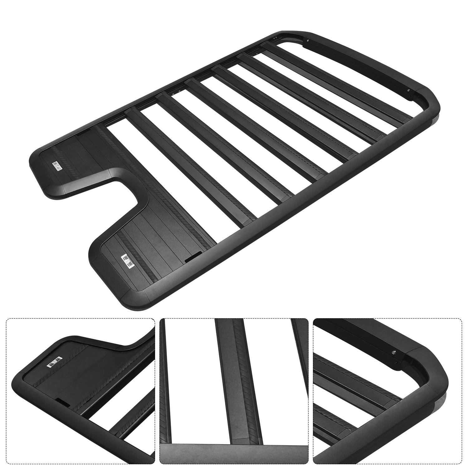 Roof Rack Platform Rooftop Cargo System Carrier Compatible with LR Defender 110 2020 2021 2022 2023 2024 2025(with T-Shaped Expansion Slot)