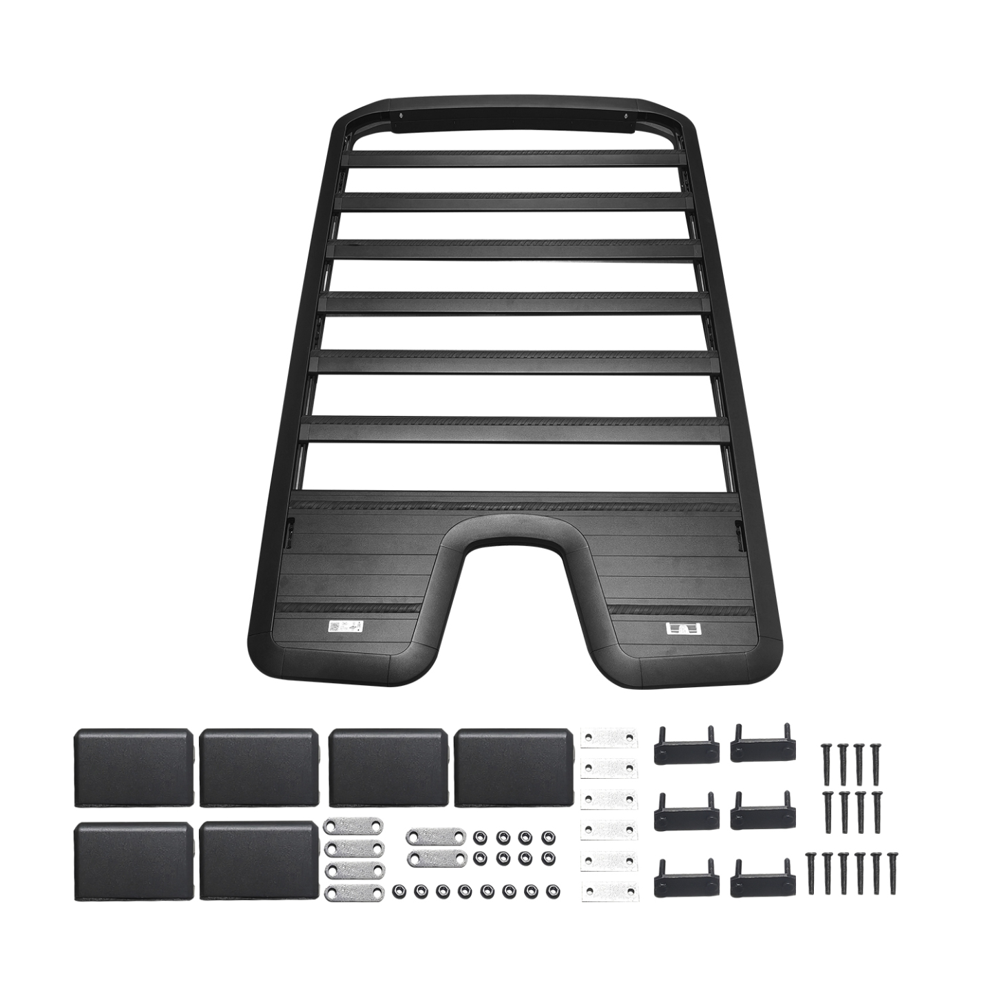 Roof Rack Platform Rooftop Cargo System Carrier Compatible with LR Defender 110 2020 2021 2022 2023 2024 2025(with T-Shaped Expansion Slot)