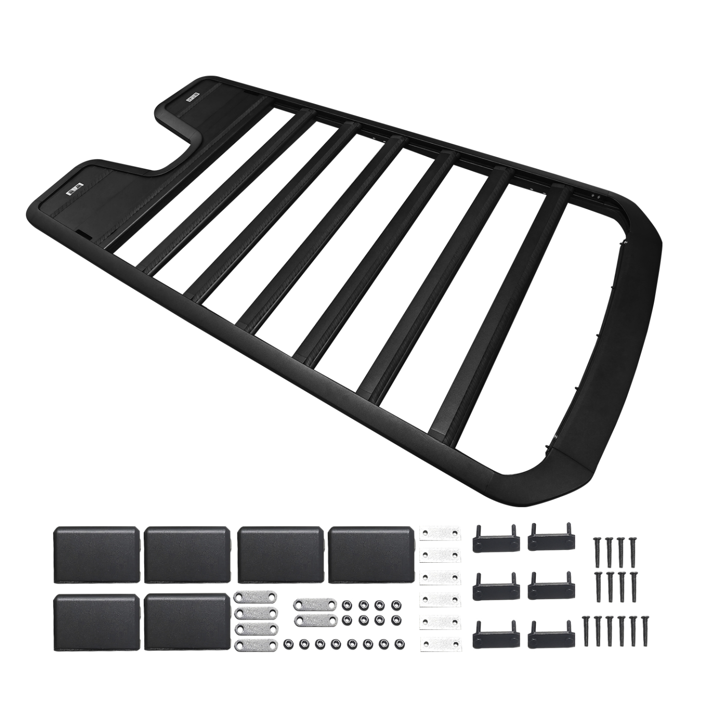 Roof Rack Platform Rooftop Cargo System Carrier Compatible with LR Defender 110 2020 2021 2022 2023 2024 2025(with T-Shaped Expansion Slot)