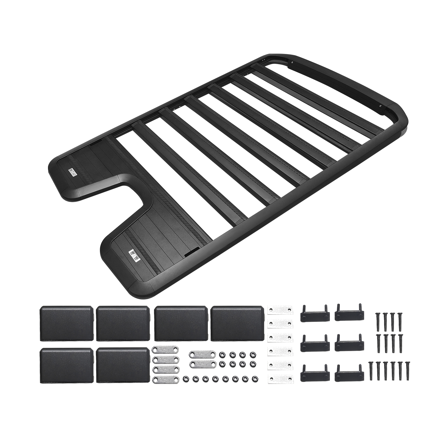 Roof Rack Platform Rooftop Cargo System Carrier Compatible with LR Defender 110 2020 2021 2022 2023 2024 2025(with T-Shaped Expansion Slot)