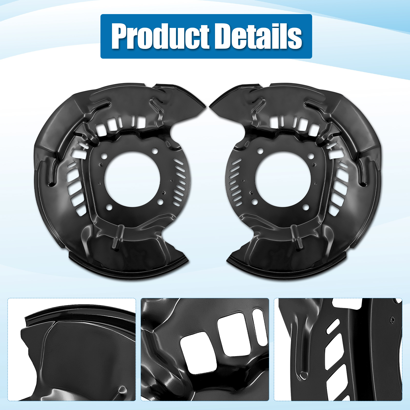 Brake Dust Cover Fit For Toyota SEQUOIA 2008-2022 TUNDRA 2007-2021 - Front Left & Right