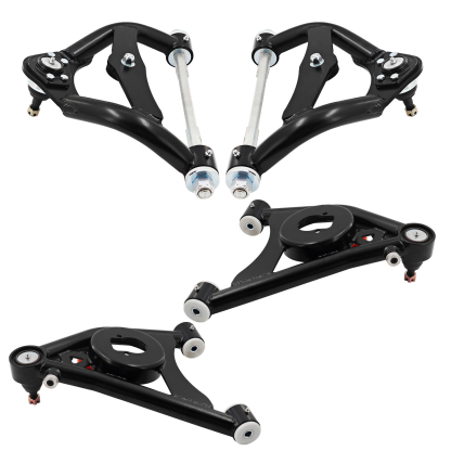 Front Upper Lower Control Arms Suspension Kit Fits for 1978-1988 G-Body and 1982-2004 S10 Tubular 2WD