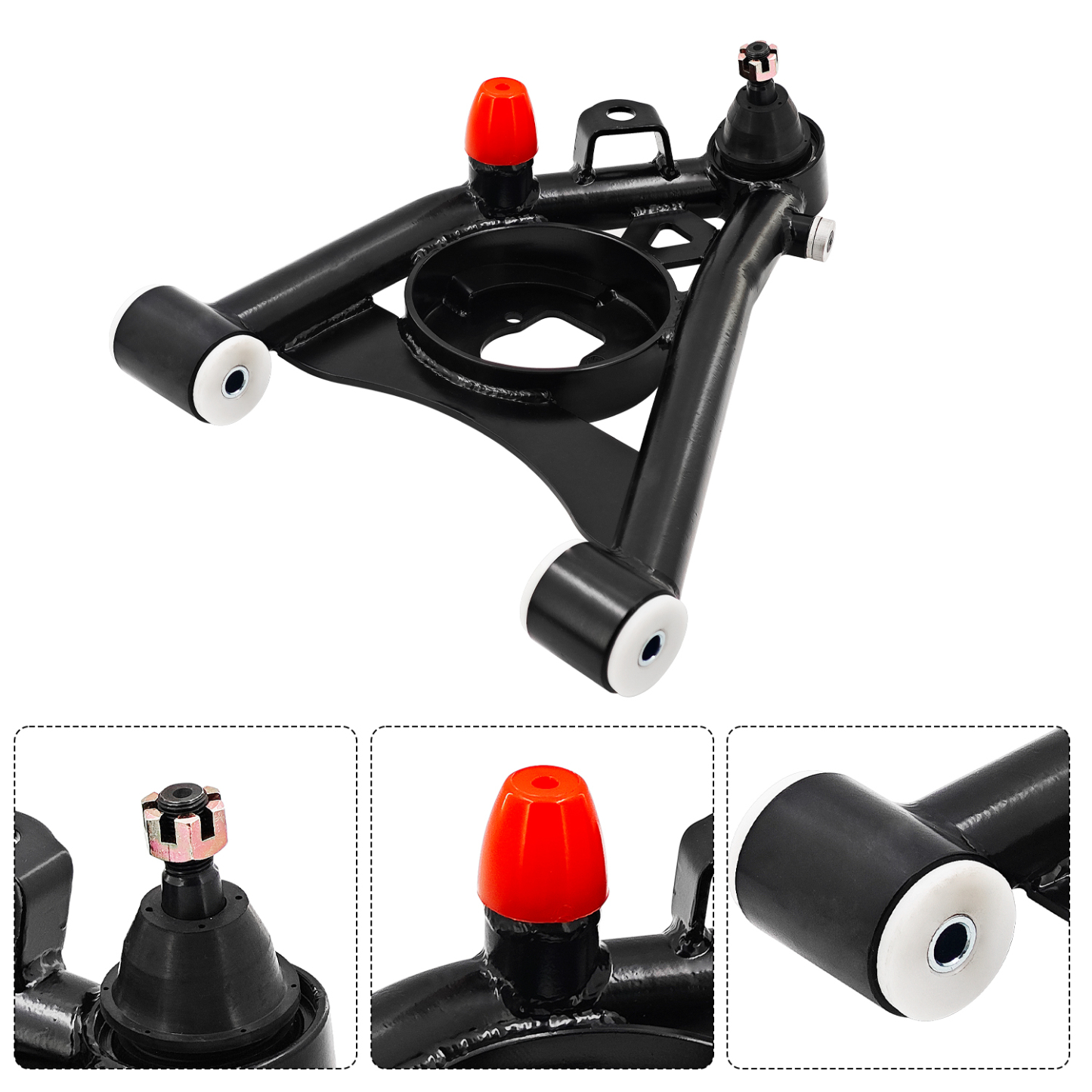 Front Upper Lower Control Arms Suspension Kit Fits for 1978-1988 G-Body and 1982-2004 S10 Tubular 2WD