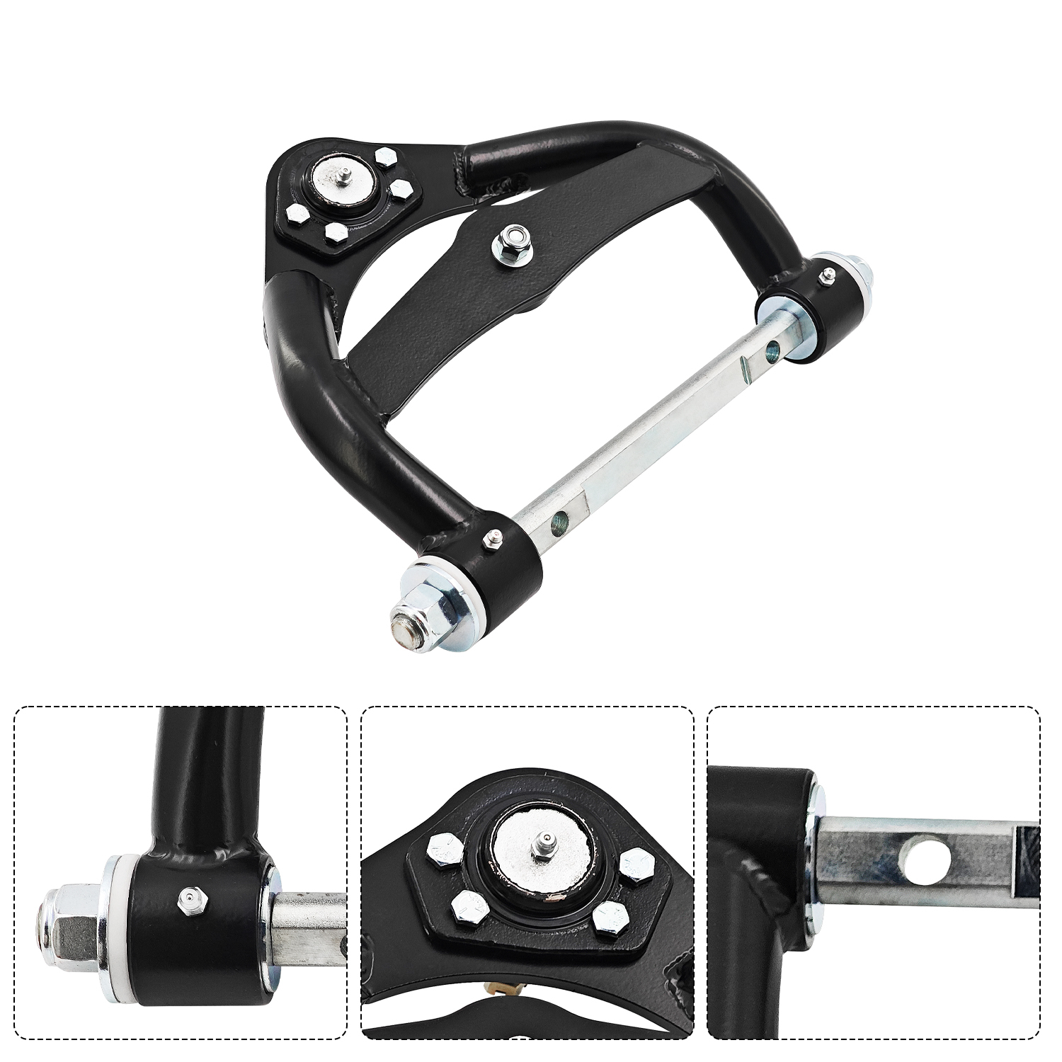 Front Upper Lower Control Arms Suspension Kit Fits for 1978-1988 G-Body and 1982-2004 S10 Tubular 2WD