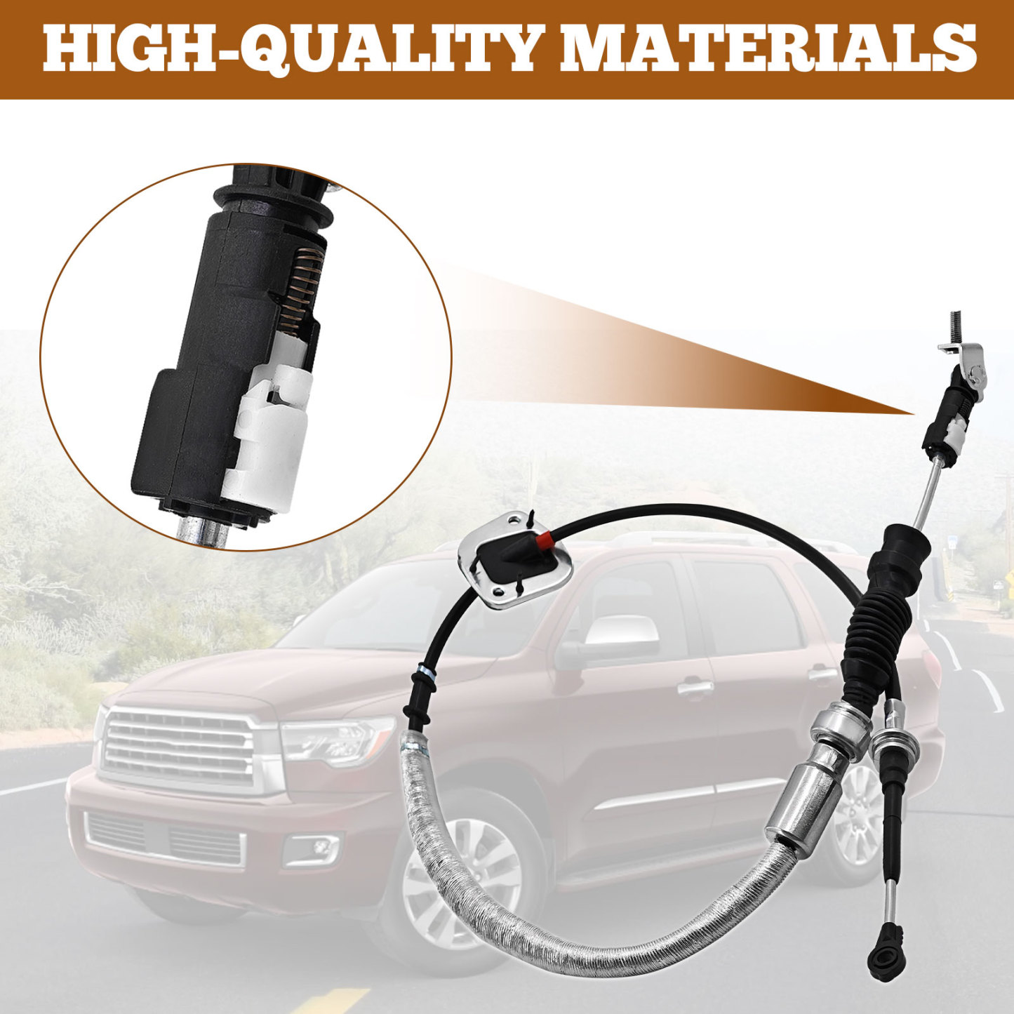 Automatic Transmission Shift Control Cable Compatible with Toyota Sequoia Tundra 5.7L 2007-2022