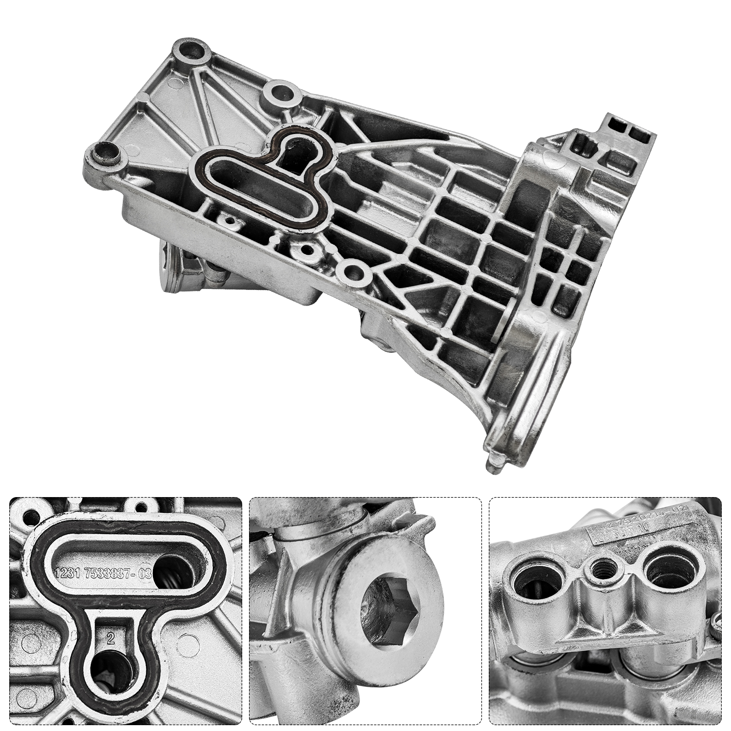 Alternator Bracket Compatible with BMW 550i 650i 745i 750i X5 Alpina B7 645Ci 745Li 2002-2010 4.8L V8 