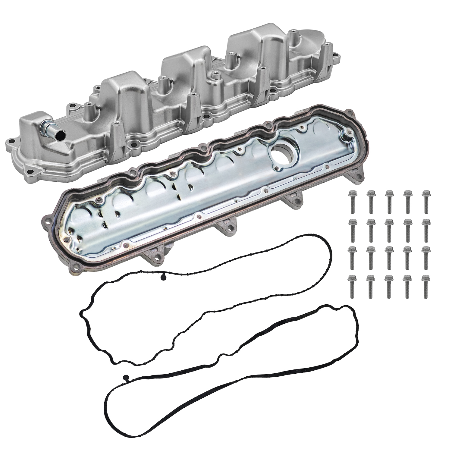 Left & Right Engine Valve Cover Set for Chevy 2014-2024 Suburban Silverado 1500 for GMC Savana 2500 3500 1500 Yukon for Escalade 5.3L 6.2L