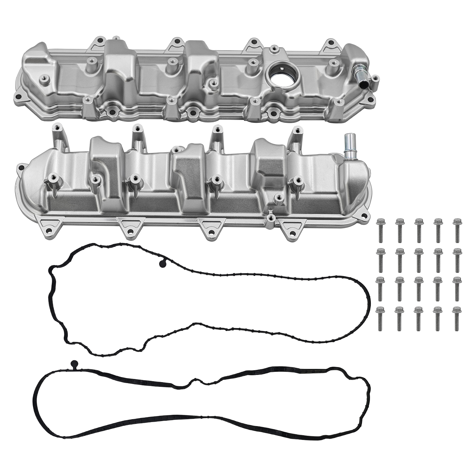 Left & Right Engine Valve Cover Set for Chevy 2014-2024 Suburban Silverado 1500 for GMC Savana 2500 3500 1500 Yukon for Escalade 5.3L 6.2L