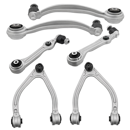 6PCS Front Upper Lower Control Arms Kit RWD for Mercedes Benz Maybach S600 S650, S450, S550, S550e, S560, S560e, S63 AMG 2014-2020