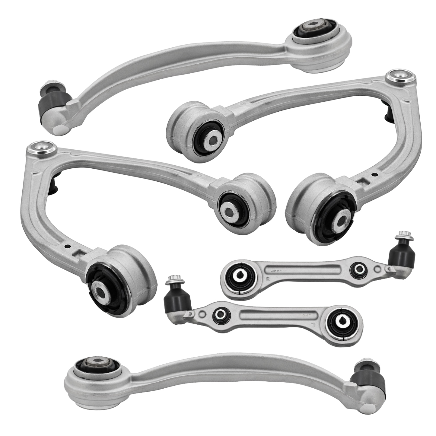 6PCS Front Upper Lower Control Arms Kit RWD for Mercedes Benz Maybach S600 S650, S450, S550, S550e, S560, S560e, S63 AMG 2014-2020