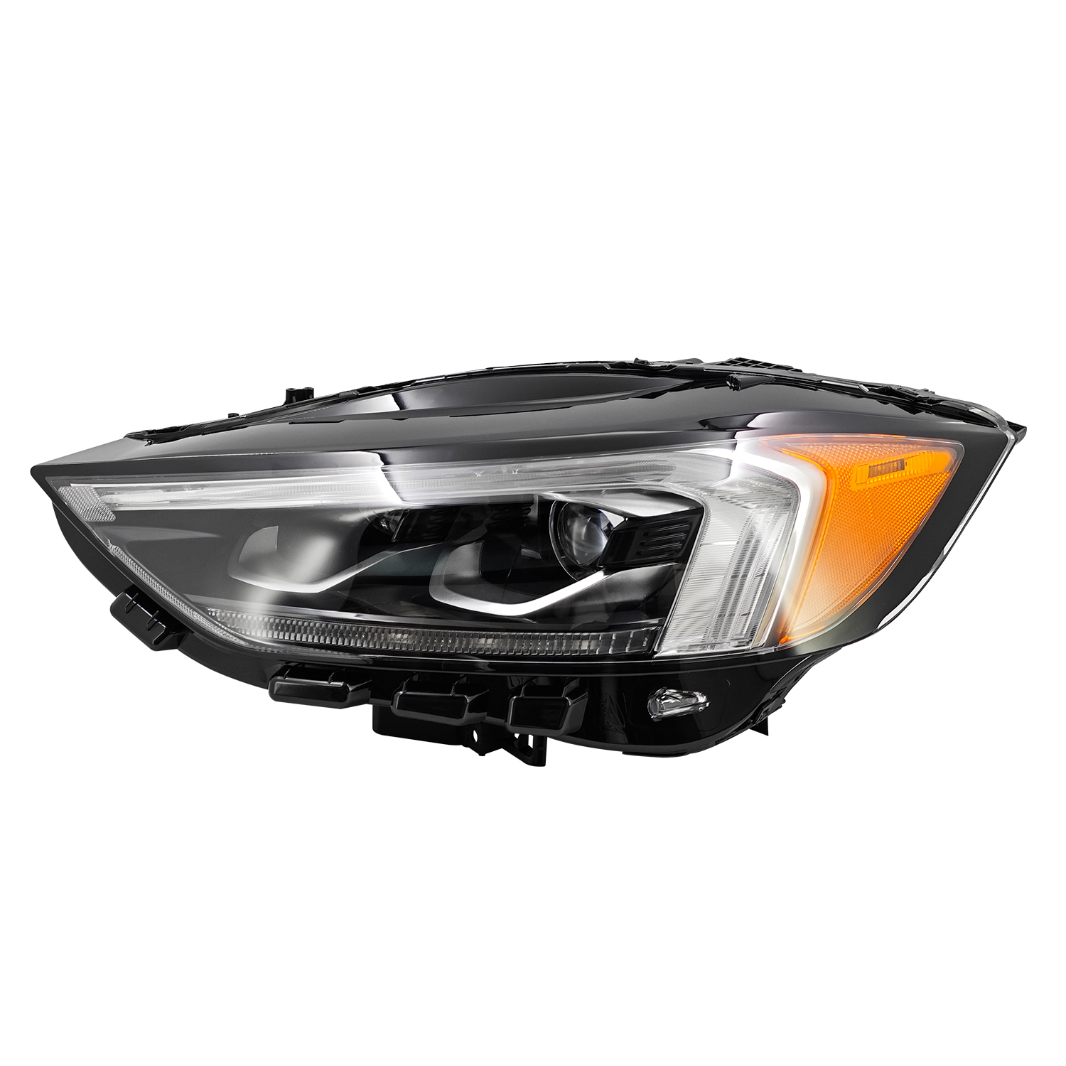 Left Driver Side LED Headlight  for 2019-2024 ford EDGE  w/DRL, Adaptive, Dual Projector, USA Version