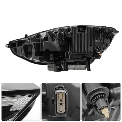 Right Passenger Side LED Headlight  for 2019-2024 ford EDGE  w/DRL, Adaptive, Dual Projector, USA Version
