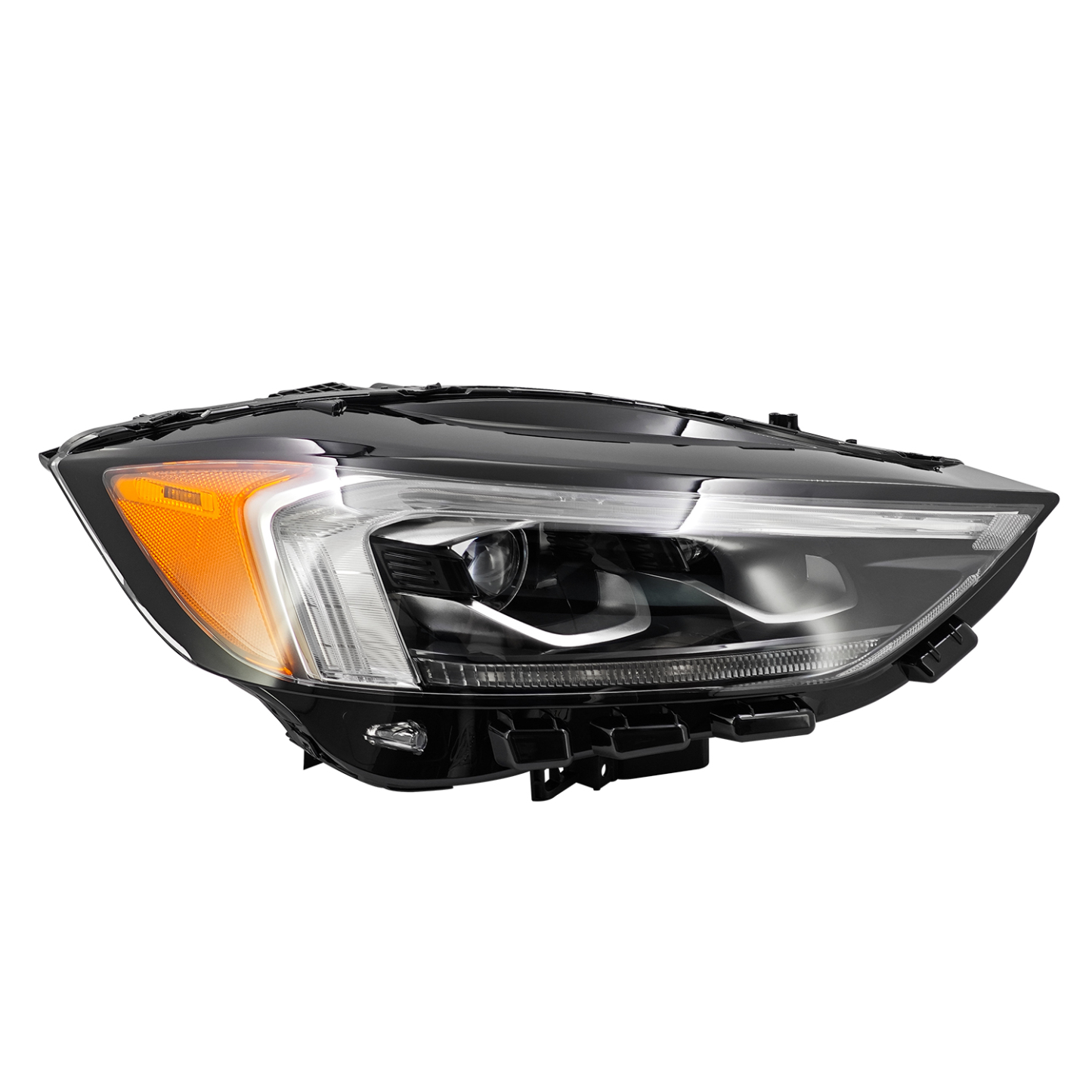Right Passenger Side LED Headlight  for 2019-2024 ford EDGE  w/DRL, Adaptive, Dual Projector, USA Version