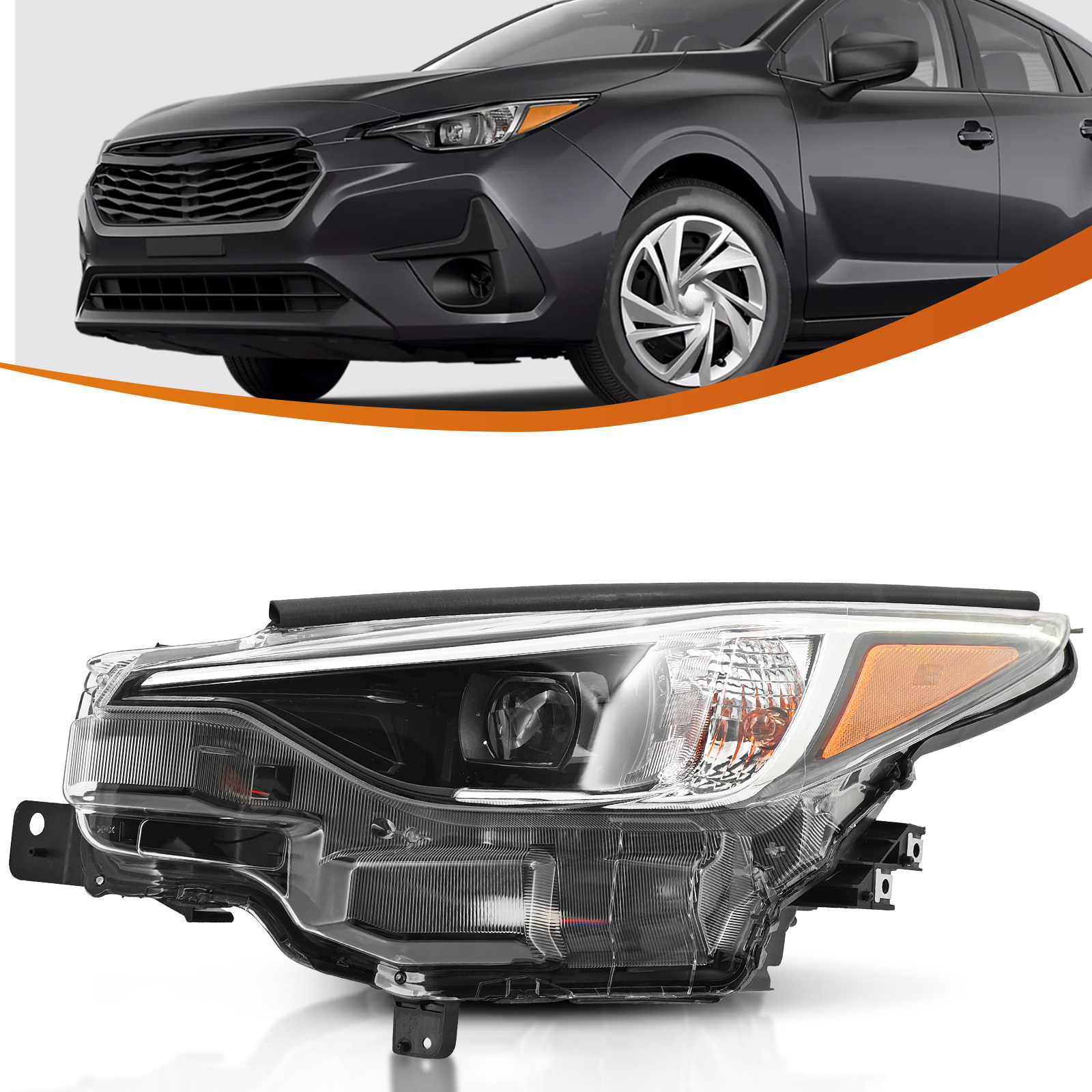 LED Headlight for Subaru Crosstrek Impreza 2.0L 2.5L 2024-2025 w/AFS - Left Driver Side 