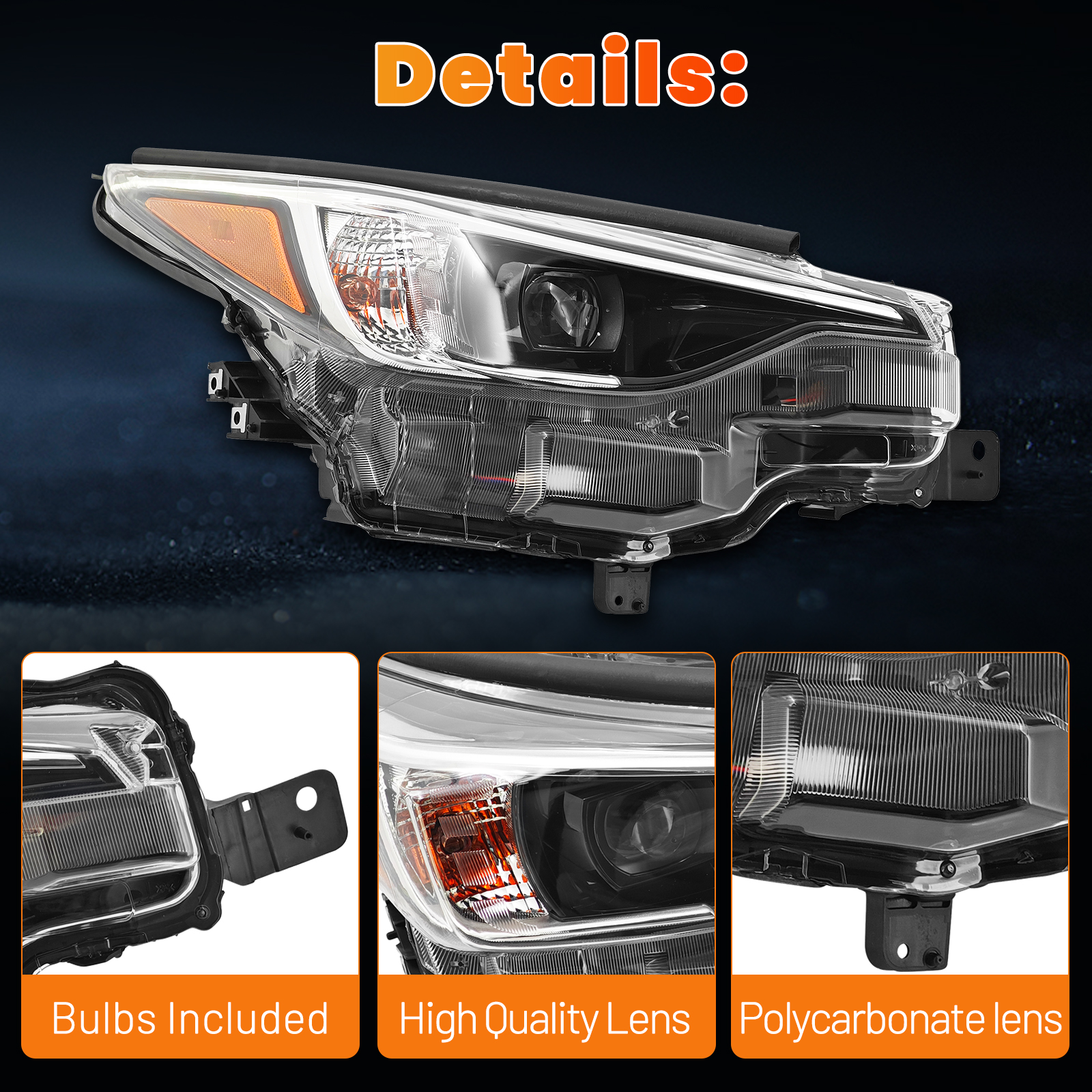 LED Headlight for Subaru Crosstrek Impreza 2.0L 2.5L 2024-2025 w/AFS - Right Passenger Side