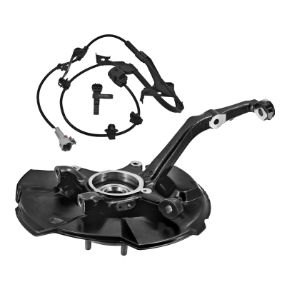 Front Left Steering Knuckle Assembly Fits for Toyota Tacoma 2005-2023 4WD, Driver Side Spindle Knuckle w/Wheel Bearing Hub and ABS Sensor