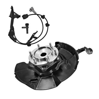 Front Right Steering Knuckle Assembly Fits for Toyota Tacoma 2005-2023 4WD, Passenger Side Spindle Knuckle w/Wheel Bearing Hub and ABS Sensor