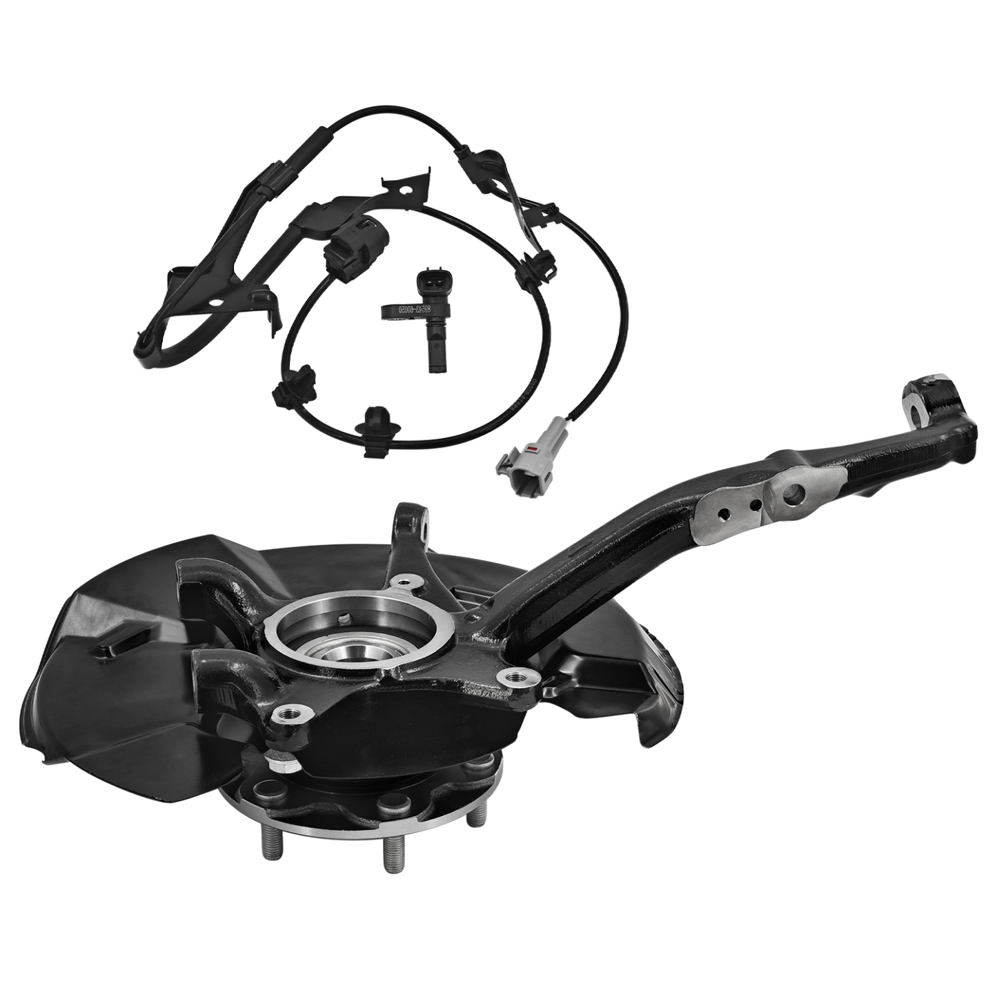 Front Right Steering Knuckle Assembly Fits for Toyota Tacoma 2005-2023 4WD, Passenger Side Spindle Knuckle w/Wheel Bearing Hub and ABS Sensor