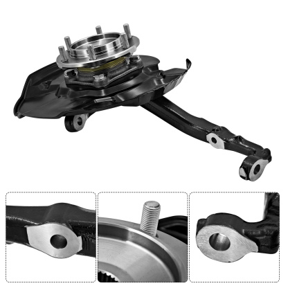 Front Right Steering Knuckle Assembly Fits for Toyota Tacoma 2005-2023 4WD, Passenger Side Spindle Knuckle w/Wheel Bearing Hub and ABS Sensor