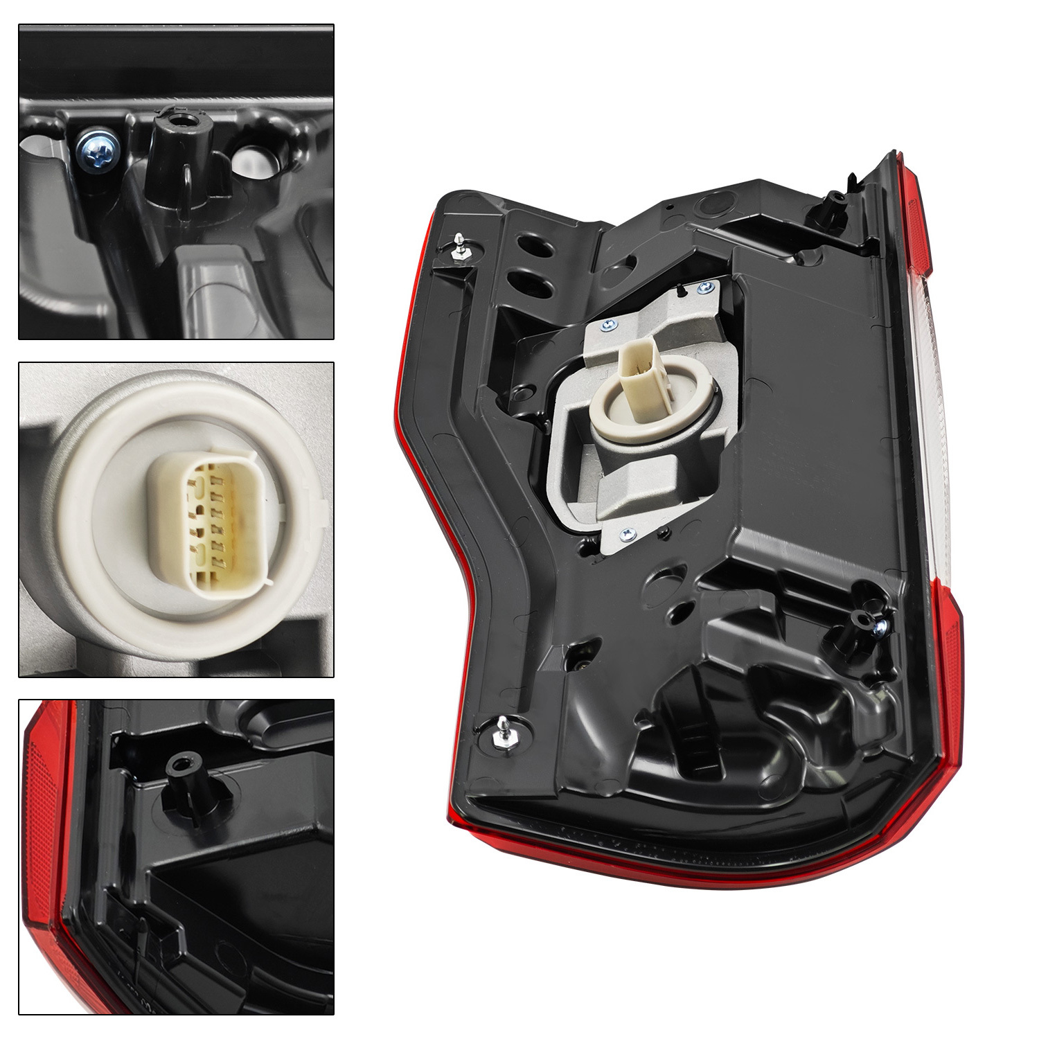 Rear LED Duty Right Tail Lights w/Blind Spot Assembly Compatible with Ford F250 F350 F450 F550 Super Duty 2017-2019 (Right Passenger Side)