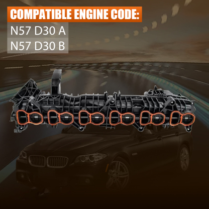 N57D30 Engine Intake Manifold Compatible with BMW X5 2014-2018, For BMW 6 SERIES F12 F13 F06, For BMW 7 SERIES F01 F02 F03 F04
